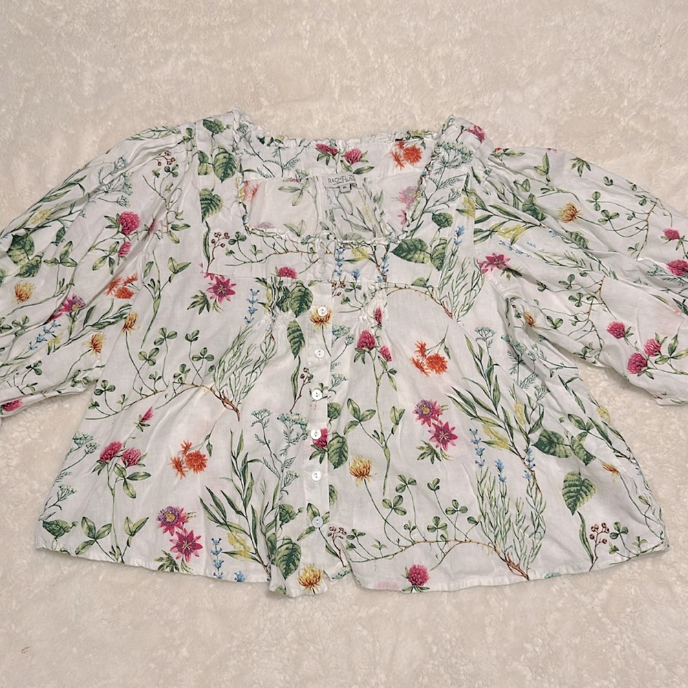 Rachel Zoe Floral Babydoll Top